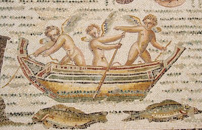Roman Mosaic at the Archaeological Museum of Lamta by Habib M’henni